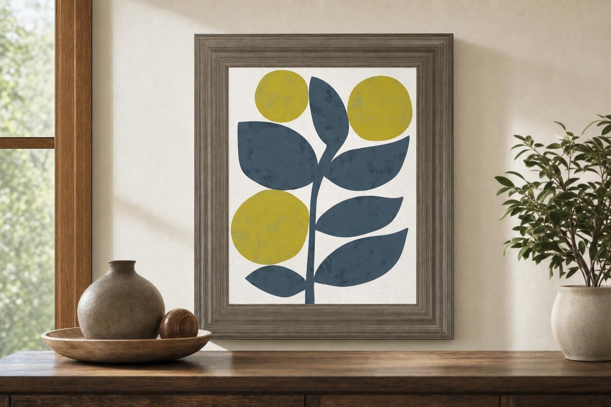 22x26 Branch I By Chariklia Zarris - Blue