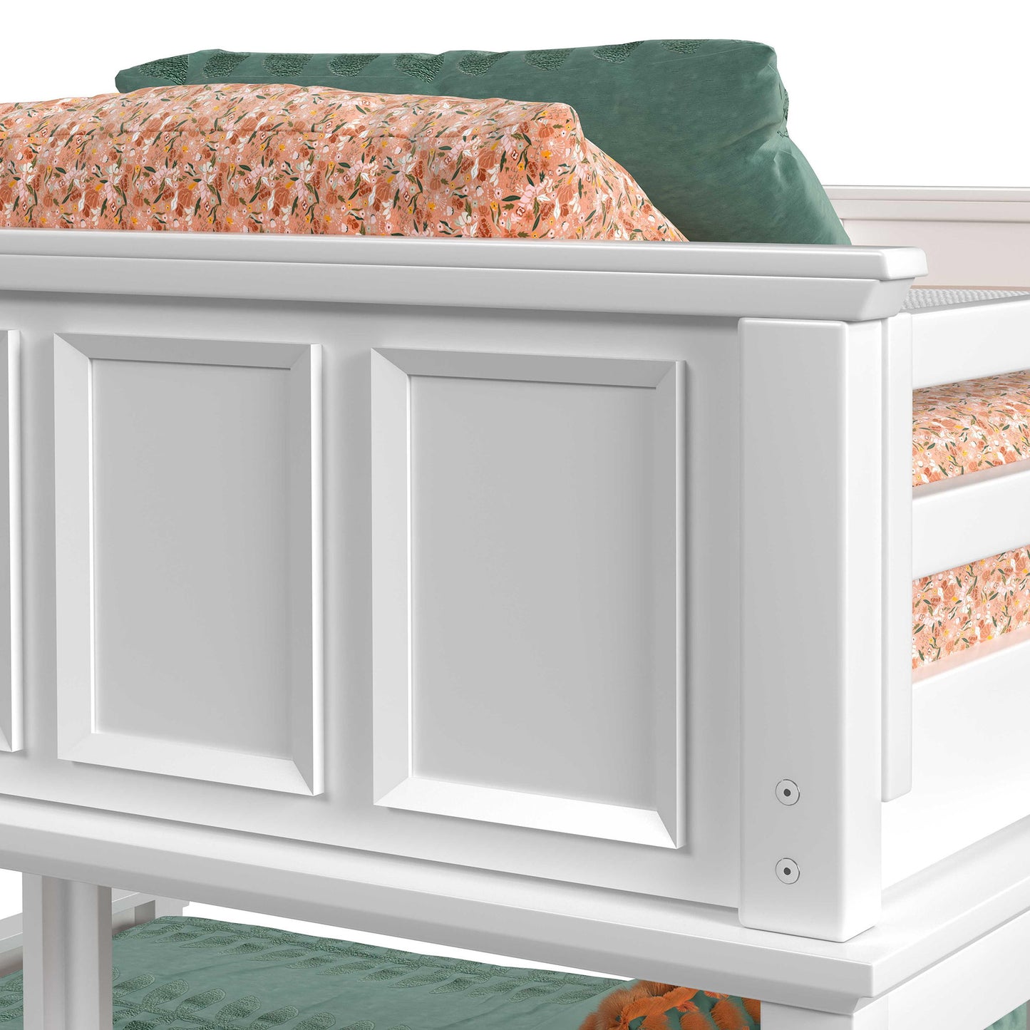 Hampton Kids - Loft Bed With Ladder And Desk With Speaker