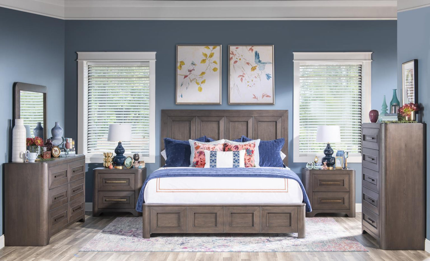 Lancia - Beveled Mirror - Charred Oak