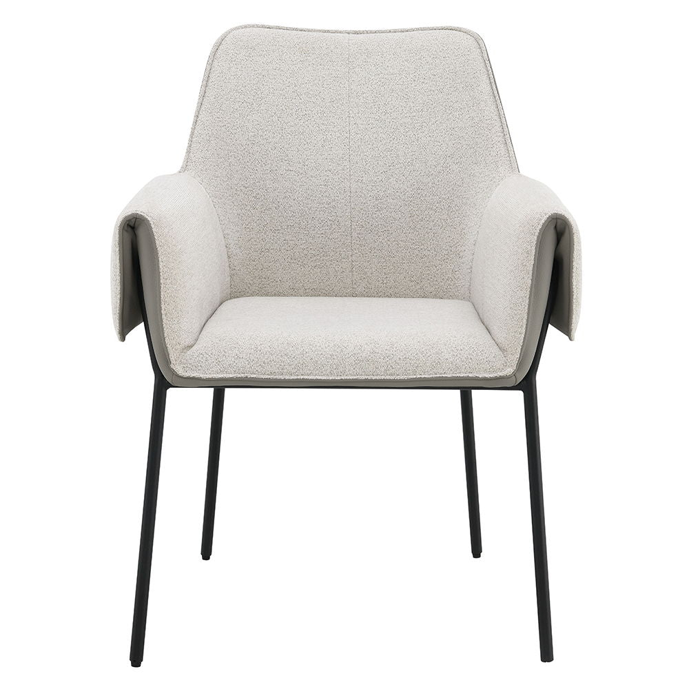 Jirina - Arm Chair Set of 2) - Beige Chenille