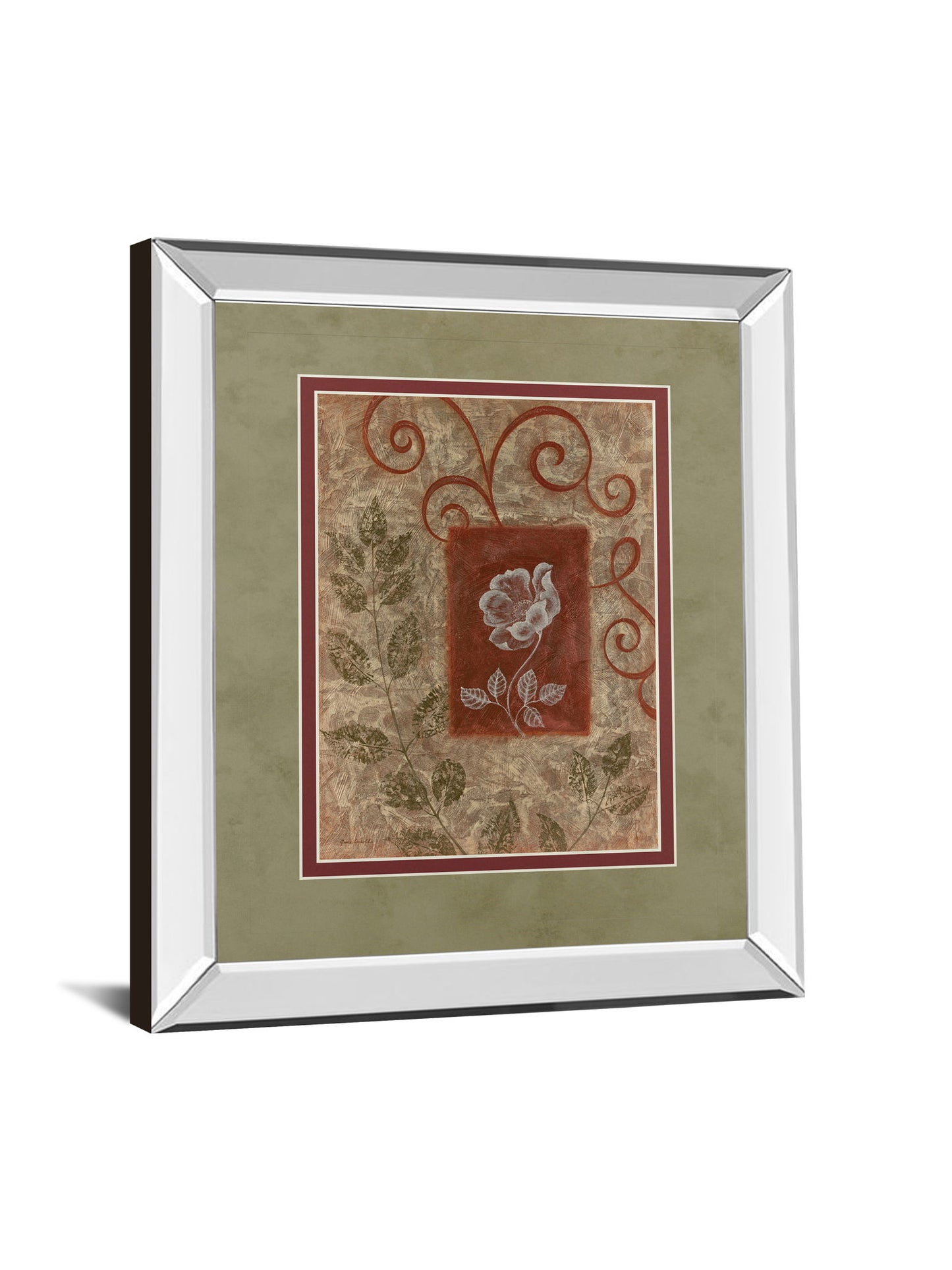 Verdant Blossom - 34" x 40" Framed Wall Art - Dark Green