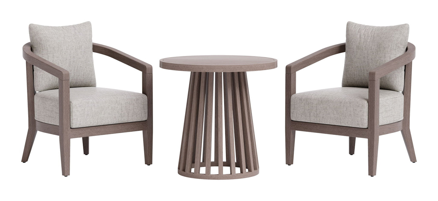 Viola - Patio Seating Set - Brown