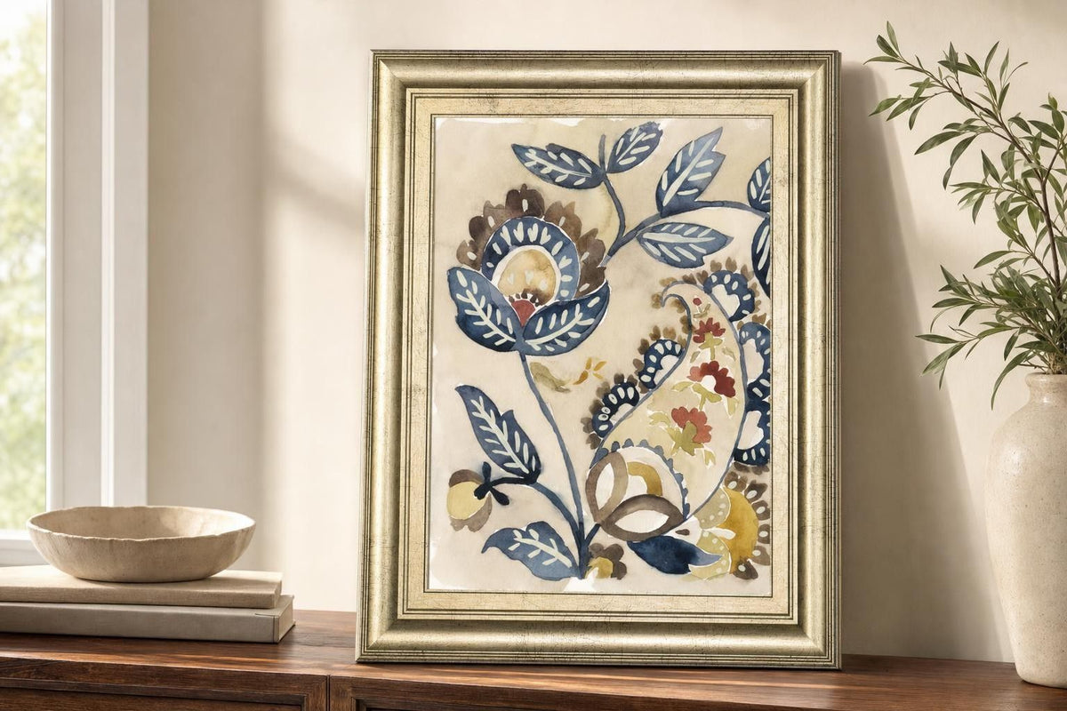 22x26 Paisley Path IV By Chariklia Zarris - Beige