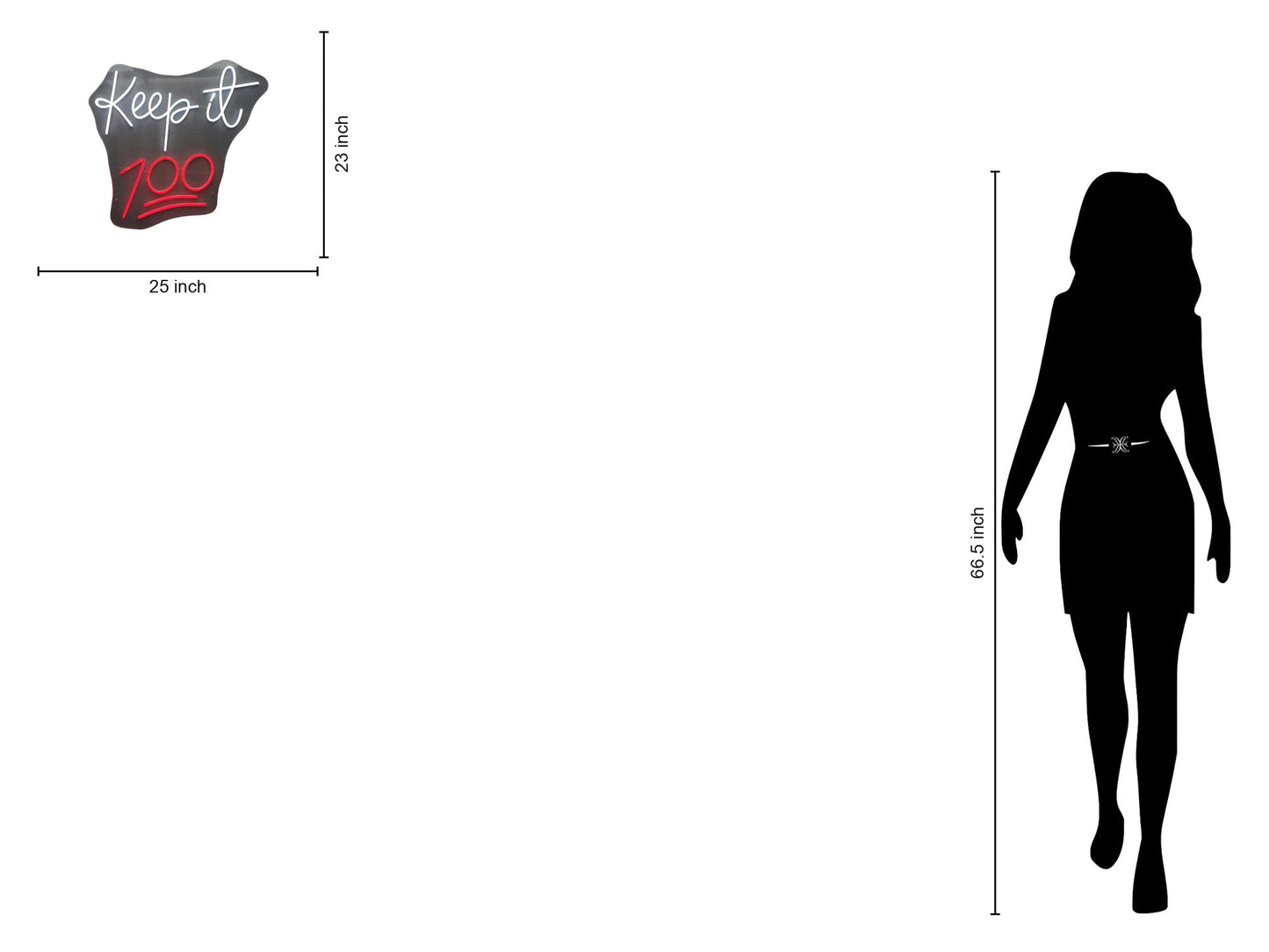 Neon Keep It 100 - White