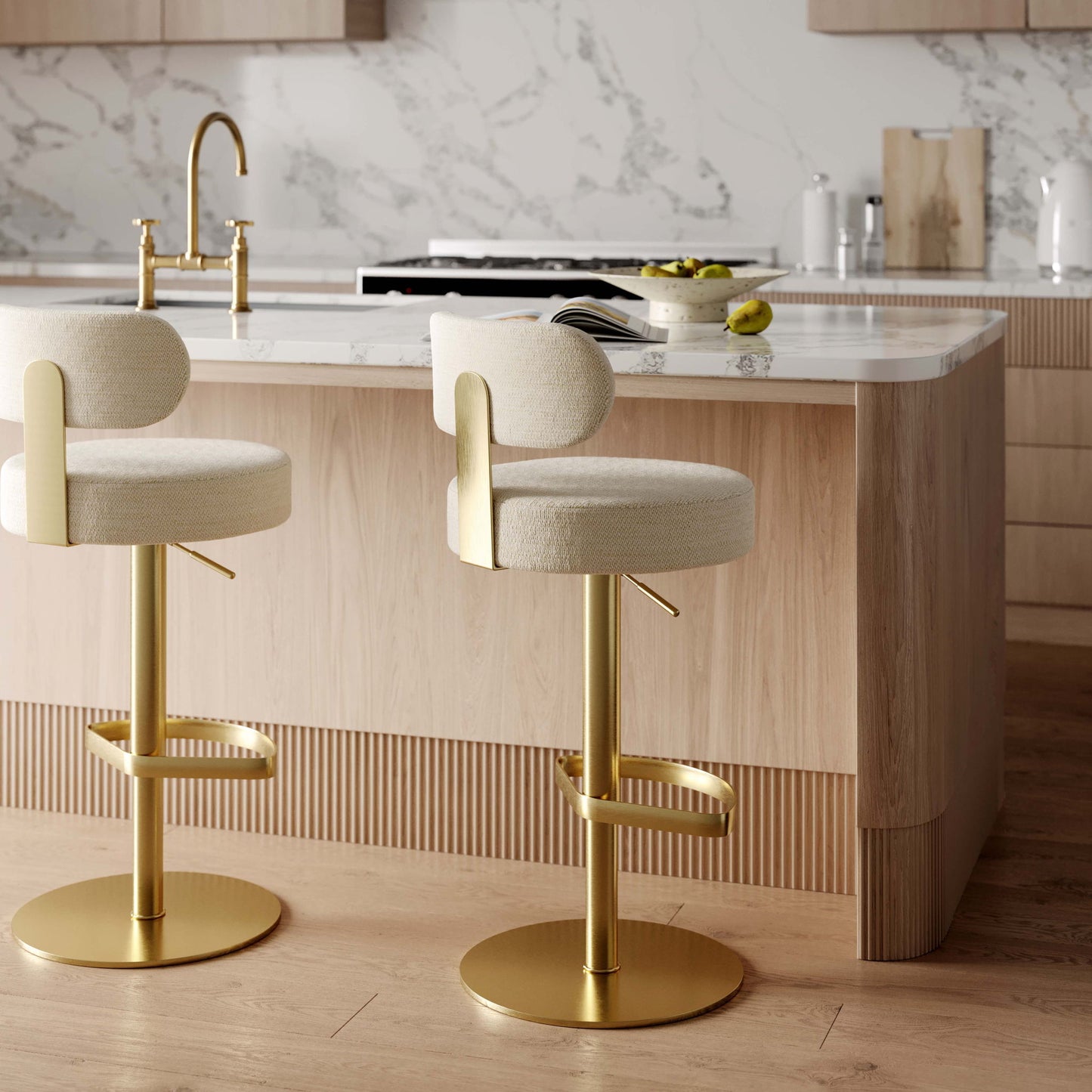 Primrose - Adjustable Stool - Cream