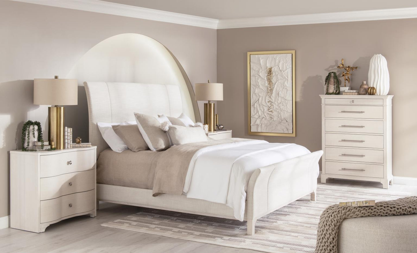 Harmony - Complete Upholstered Sleigh Bed