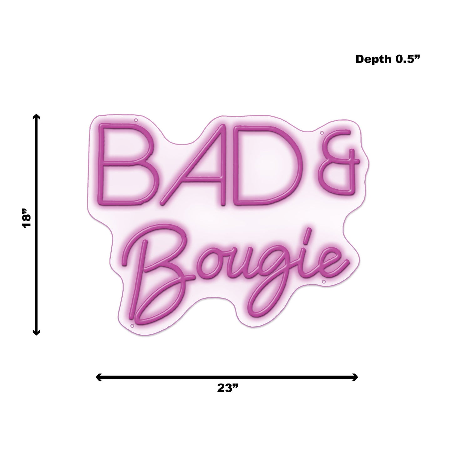 Neon Bad & Bougie - Purple