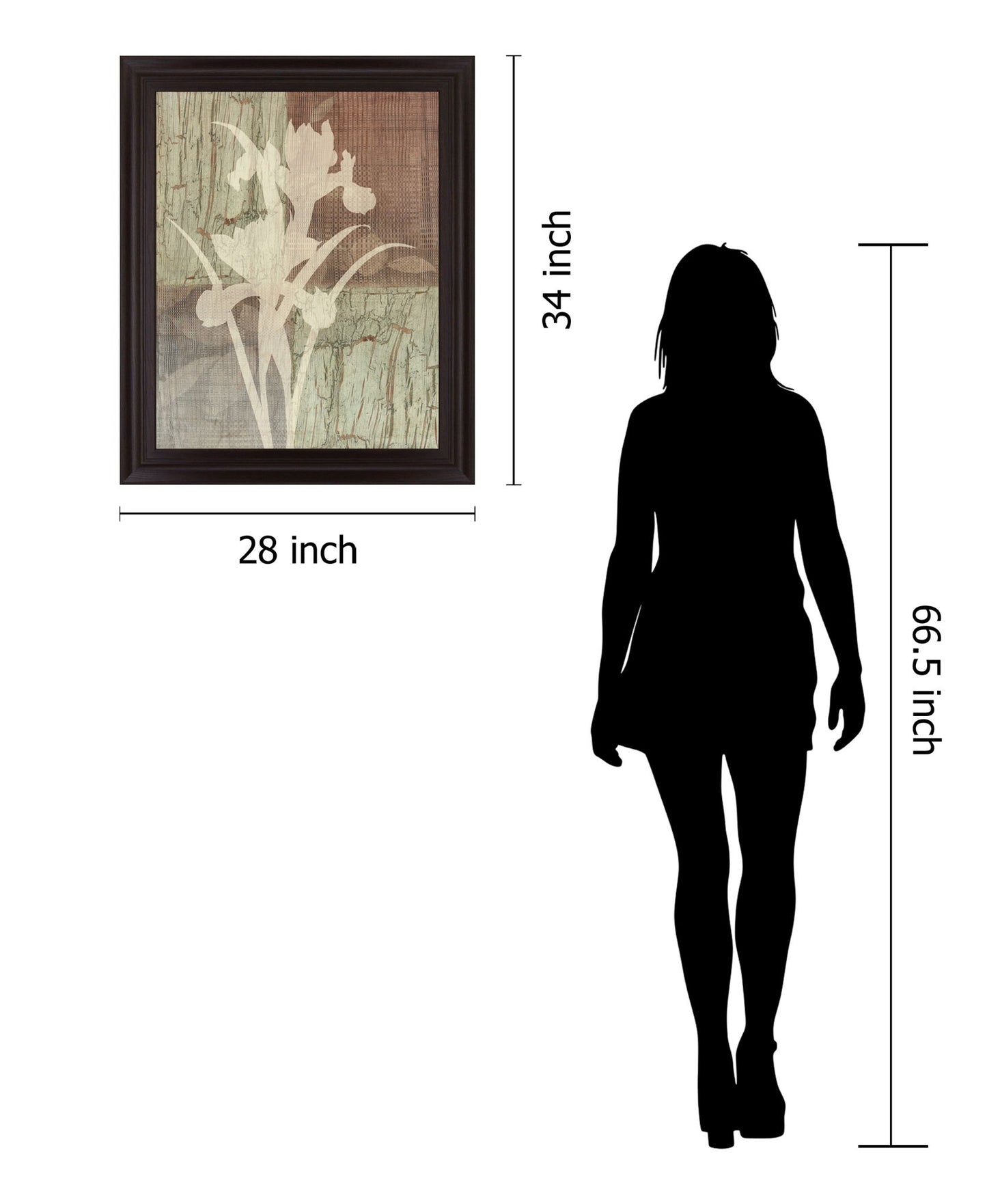 Faded Orchid Fields - 28" x 34" Framed Wall Art