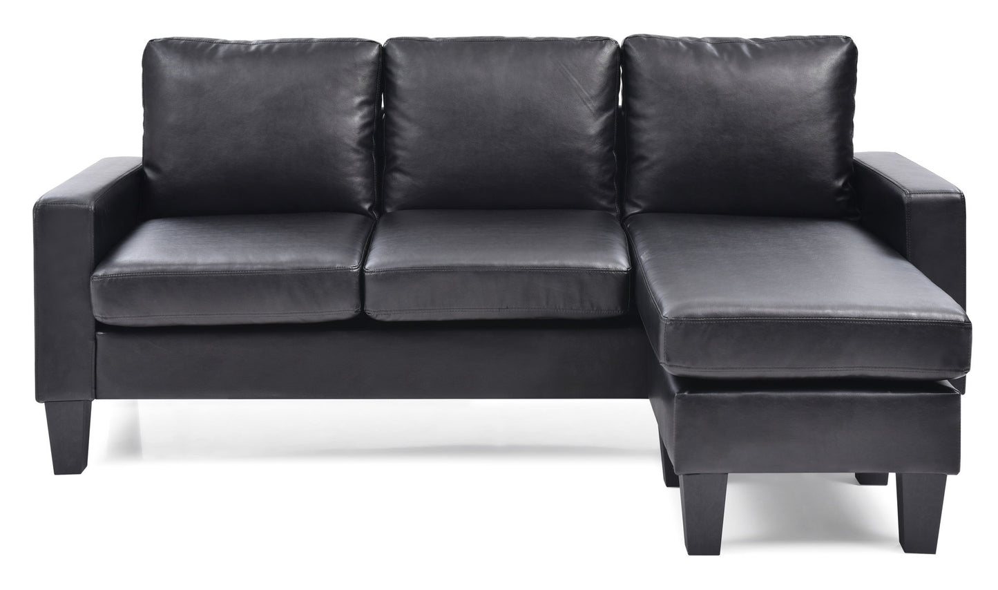 Jenna - Sofa Chaise - Black
