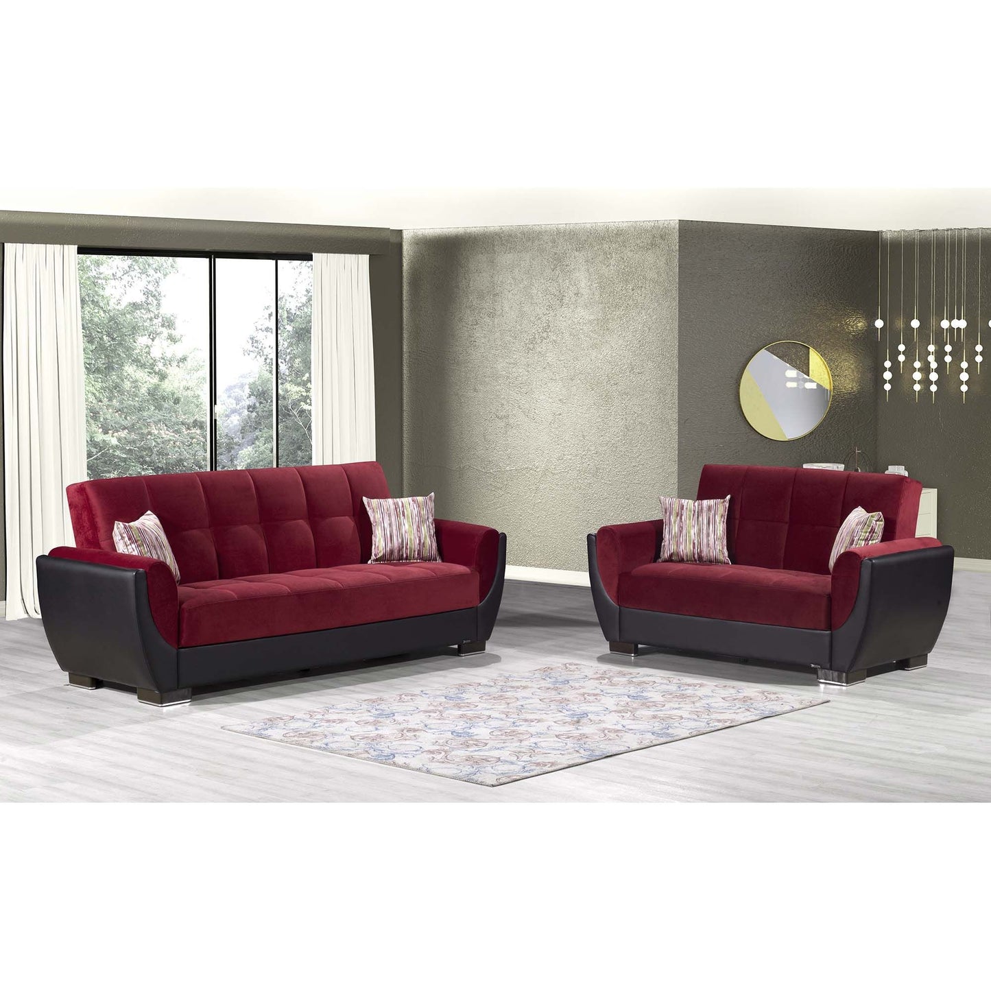 Ottomanson Armada Air - Upholstered Convertible Sofabed With Storage - Microfiber