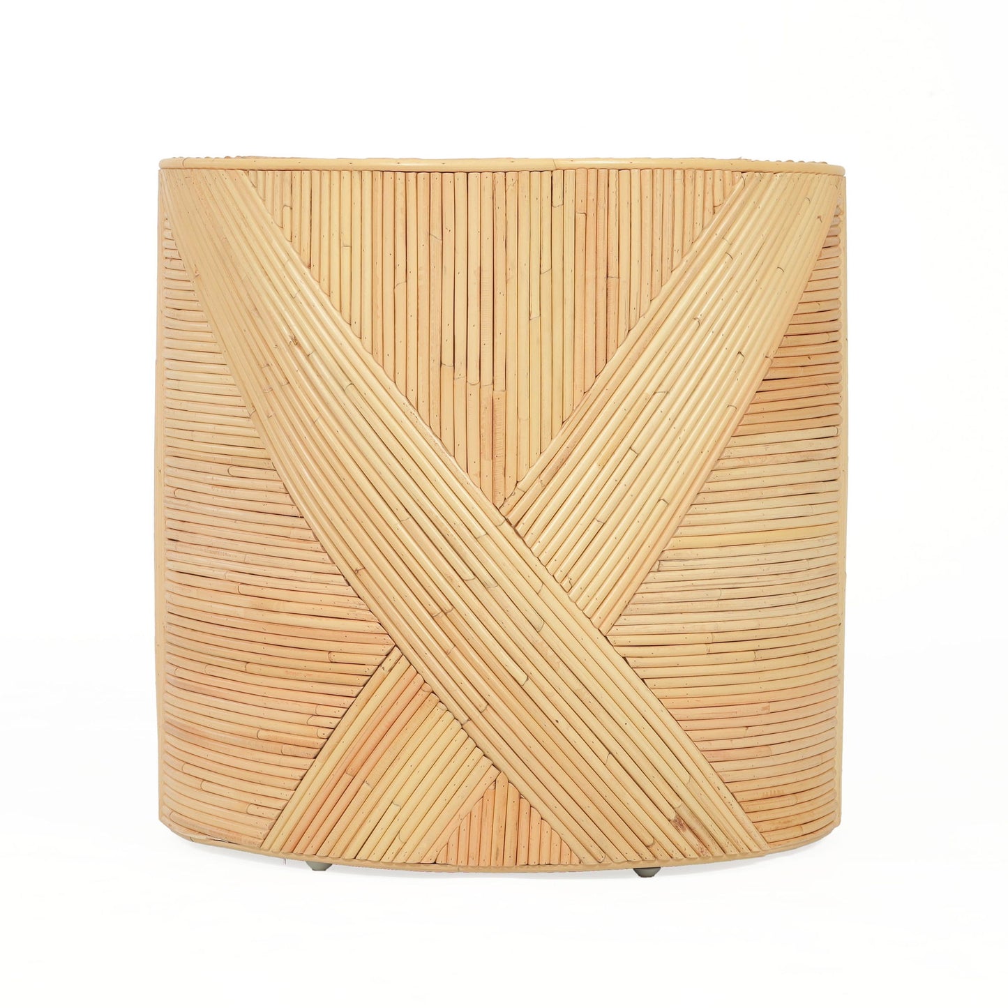 Matea - Rattan Cross Side Table - Natural