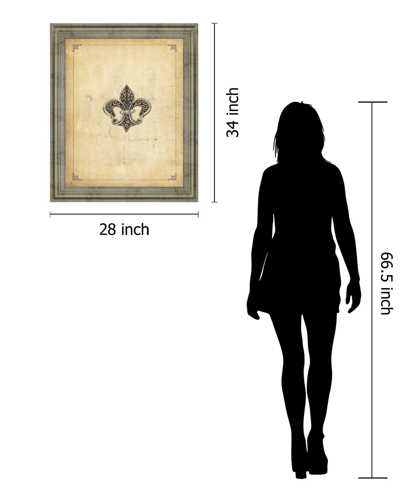 Ornate Crest - 28" x 34" Framed Wall Art