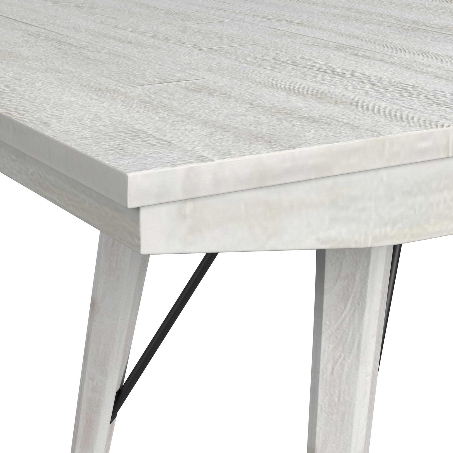 Rogen Rustic - Dining Table With 18" Leaf - Rustic White