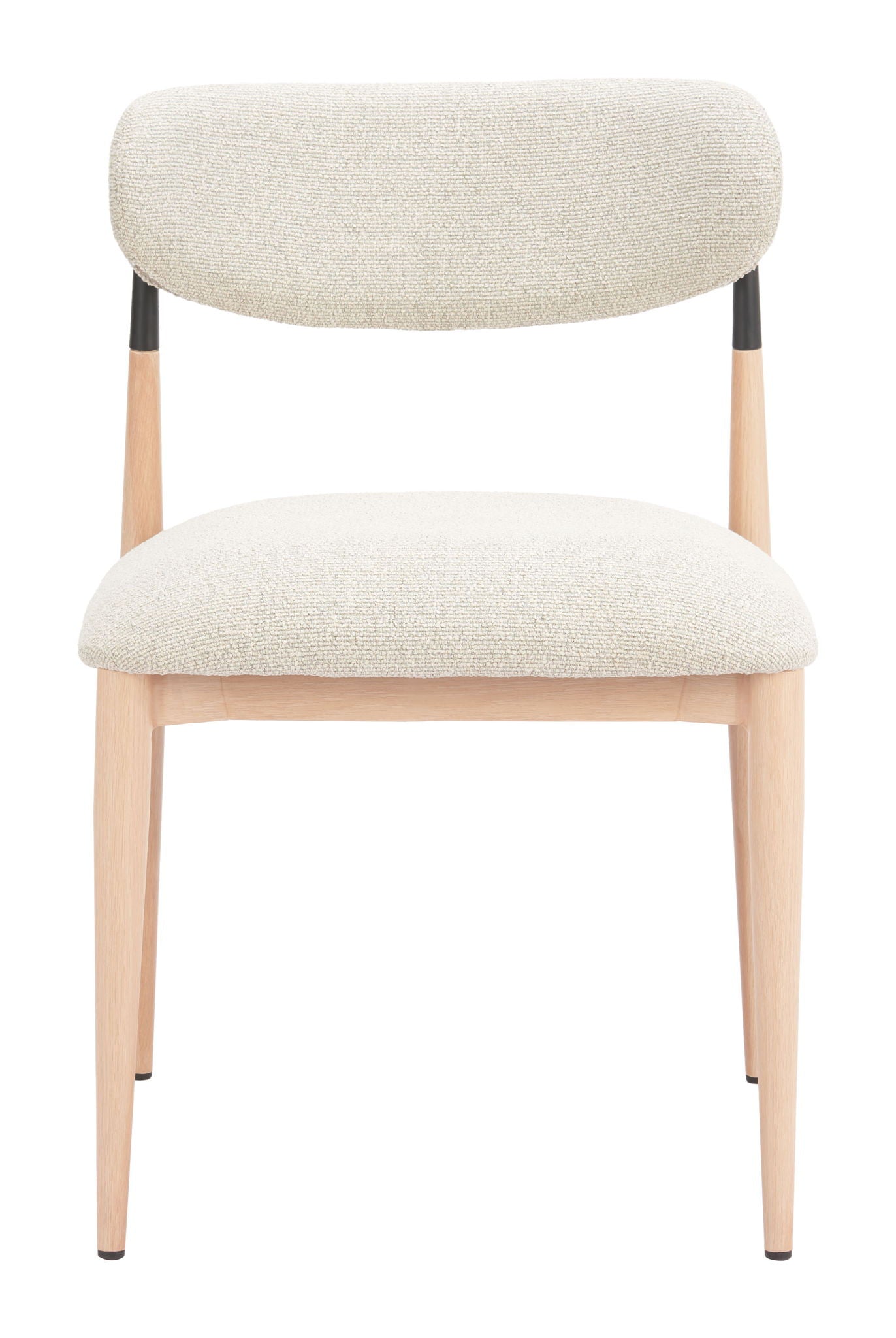 Equinox - Armless Dining Chair (Set of 2) - Oyster Gray & Natural