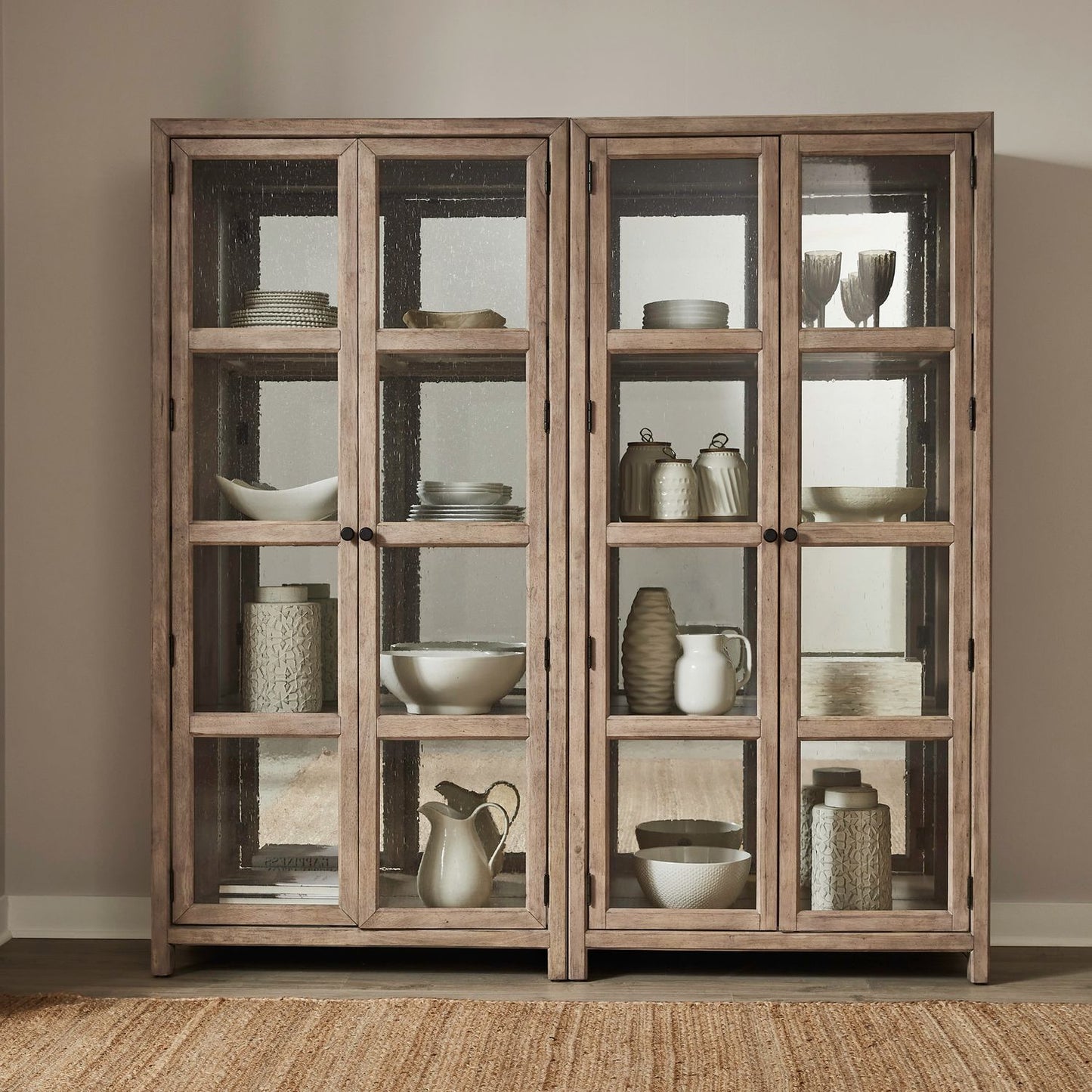 Proximity Place - 2 Piece Bunching Cabinet Set - Brown