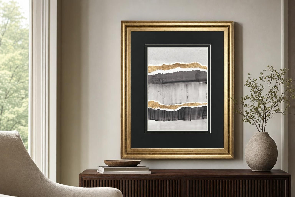 34x40 Greystone II By Vanna Lam - Dark Gray