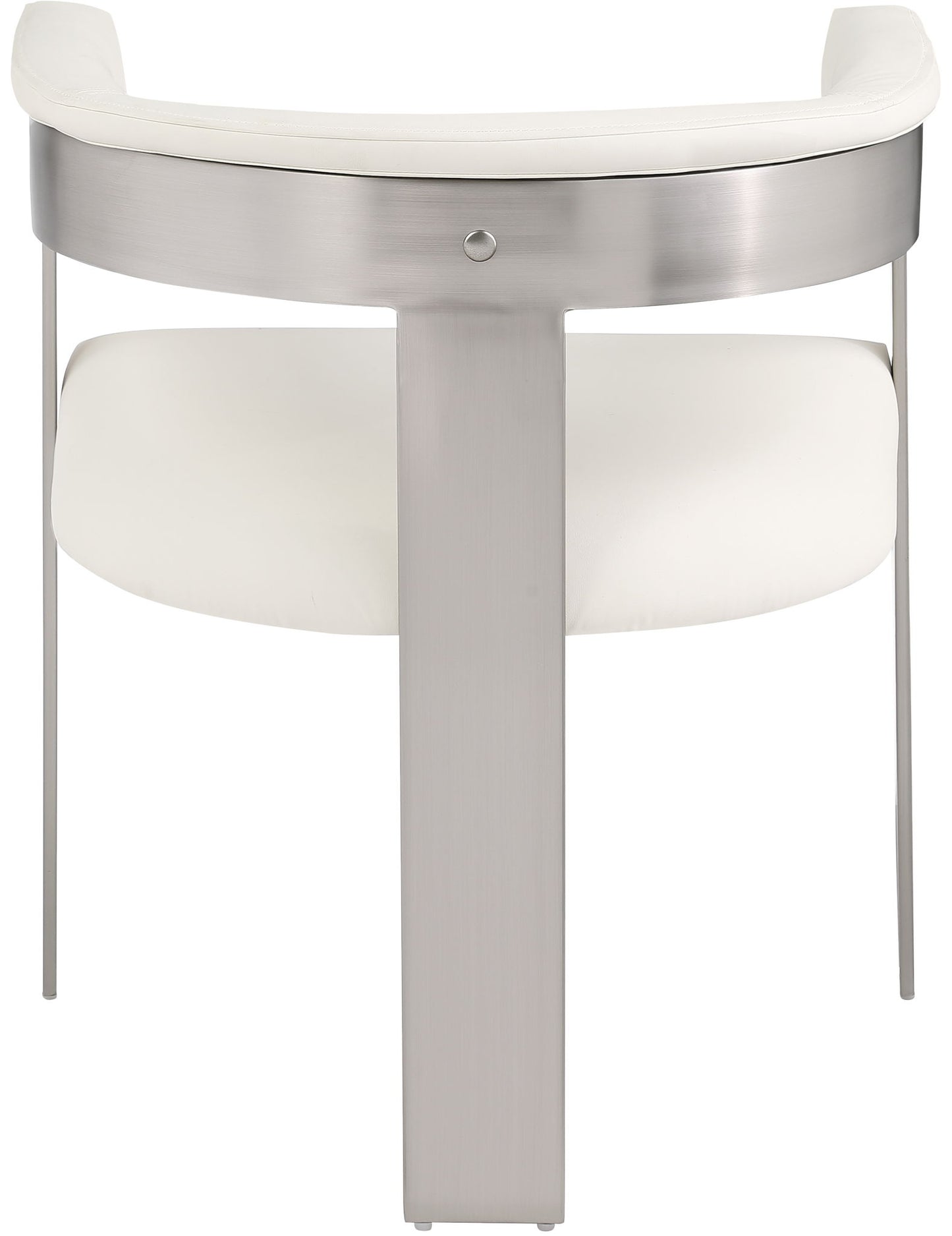 Romeo - Faux Leather Dining Chair With Silver Base (Set of 2)