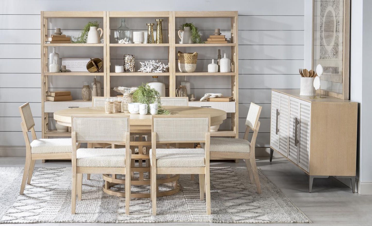 Biscayne - Round Table - Malabar With Alabaster Fronts