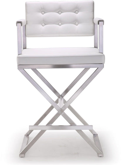 Director - Stainless Steel Counter Stool