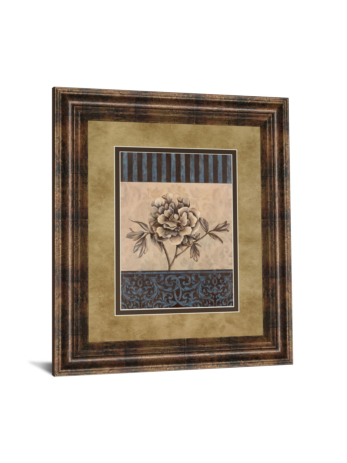Rose Refined I By Carol Robinson - Framed Print Wall Art - Light Brown