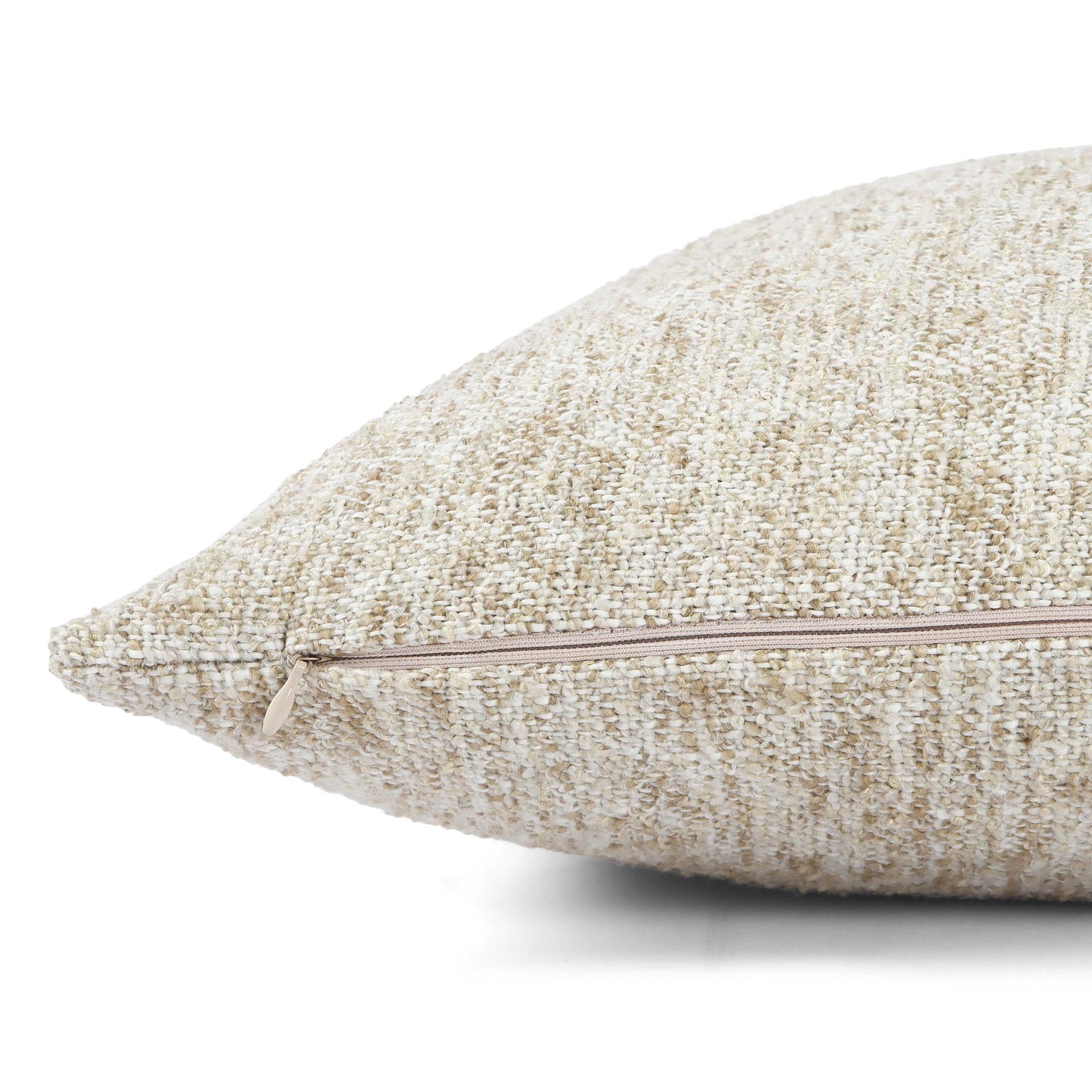 Poh - 20" Square Boucle Accent Pillow Cover - Washed Beige