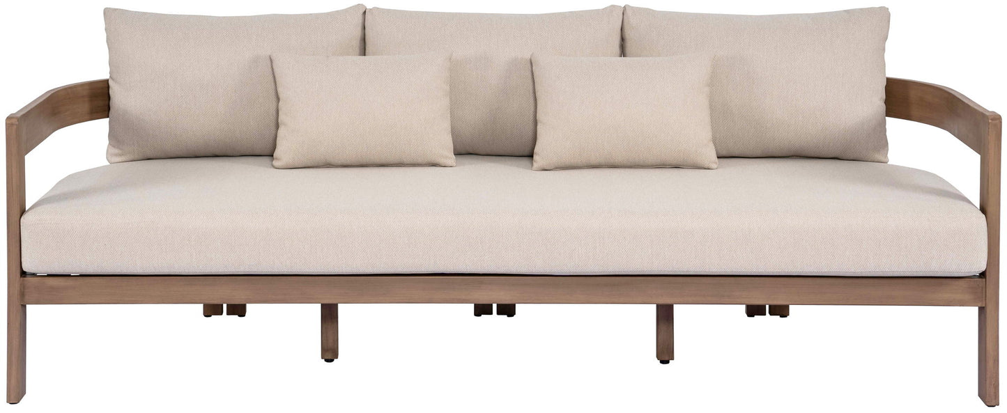 Newport - Water Resistant Fabric 86.75" Upholstered Outdoor Patio Sofa