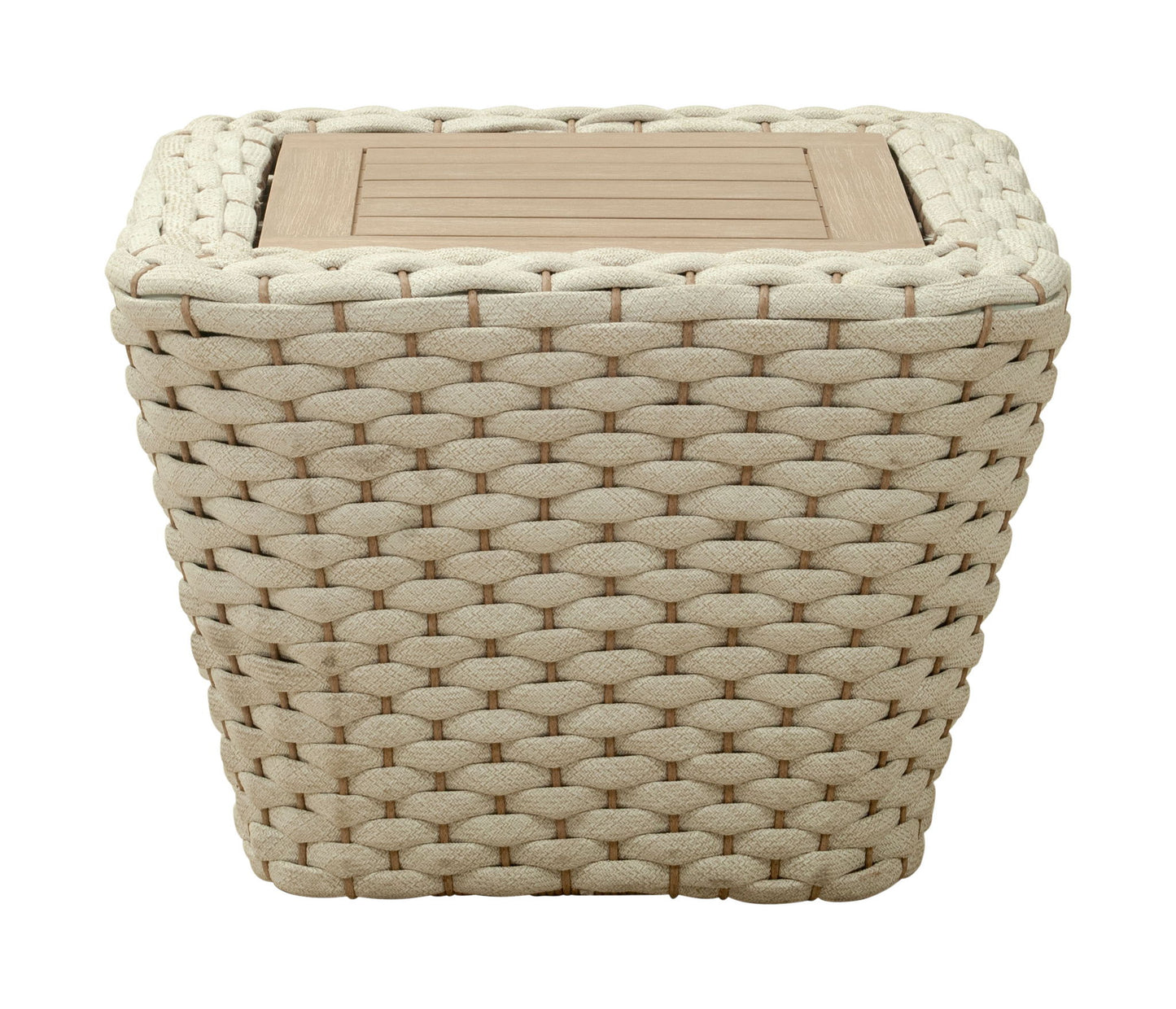 Antul - Outdoor Coffee Table - White & Natural