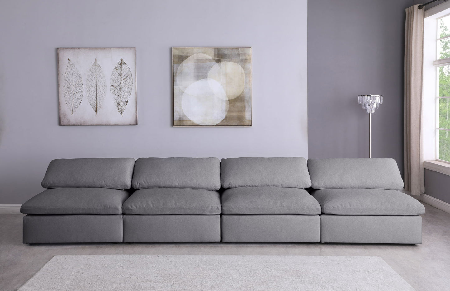 Serene - Modular Armless 4 Seat Sofa