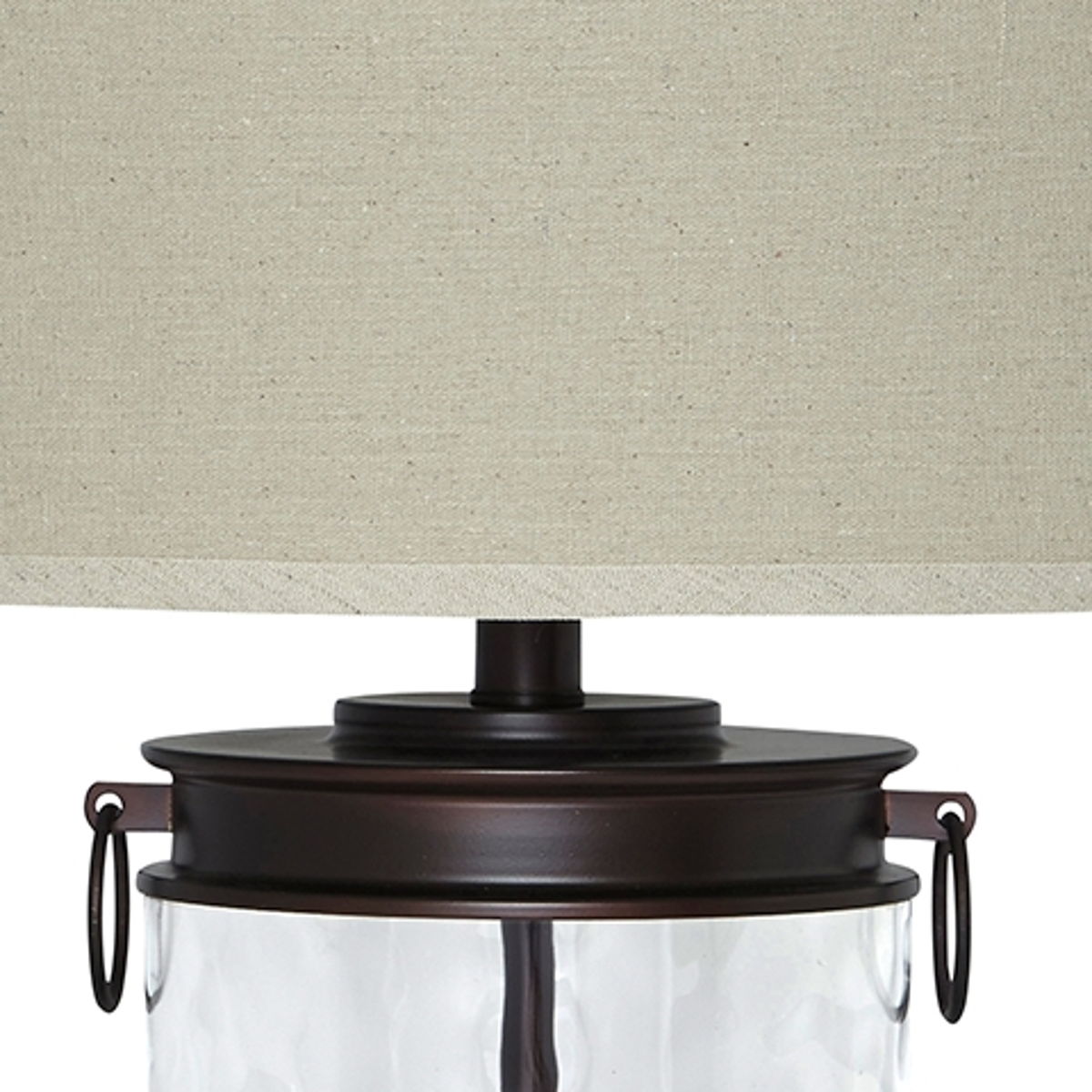 Tailynn - Glass Table Lamp - Clear / Bronze Finish