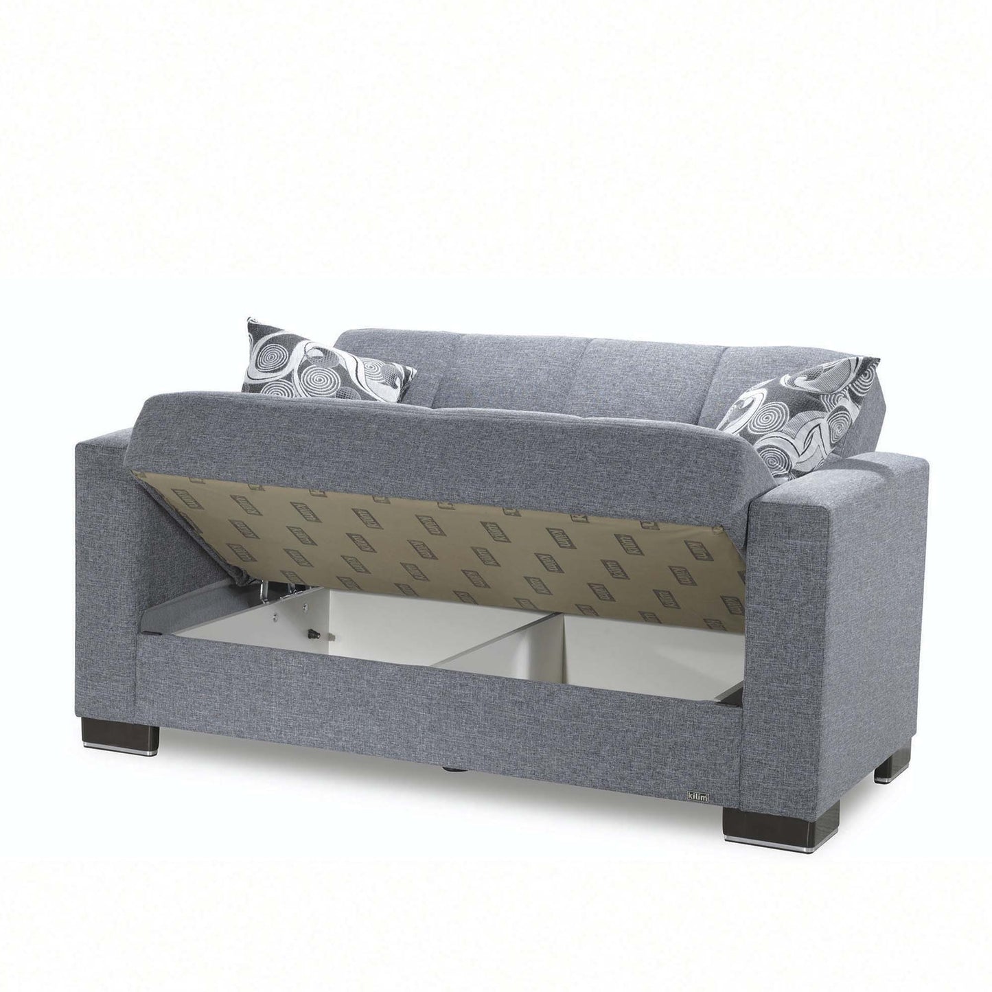 Ottomanson Armada - Upholstered Convertible Loveseat With Storage - Polyester