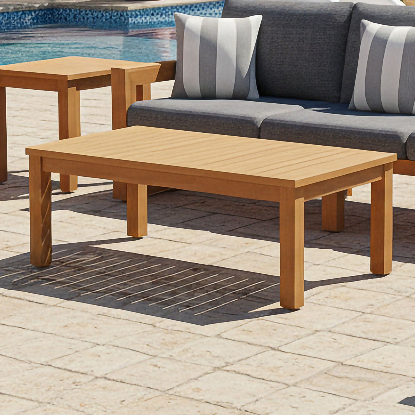 Bristol - Bay Slatted Wood Table