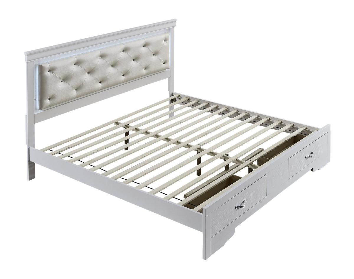 Glory Furniture - Lorana - Storage Bed With LED