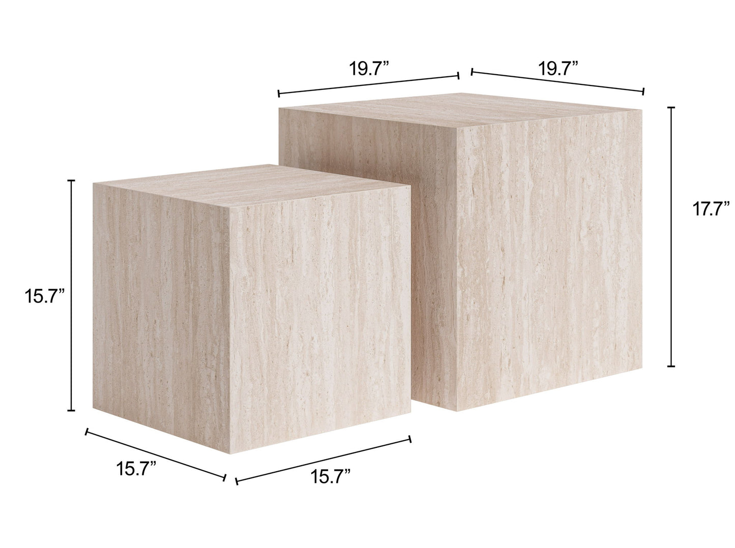 Cambro - Coffee Table Set - Stone Beige