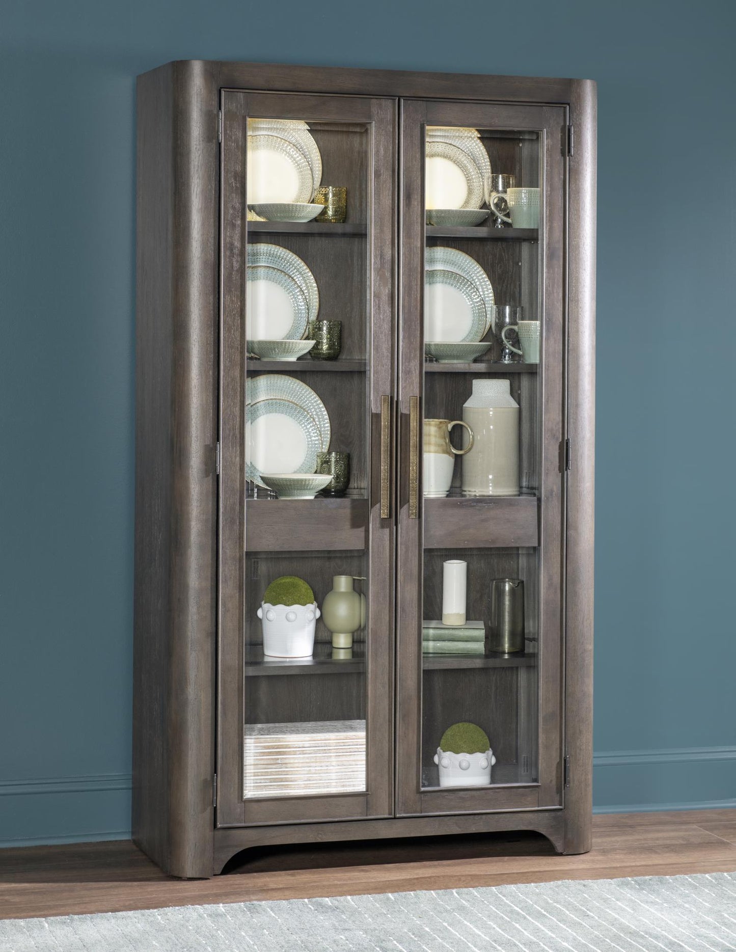 Lancia - Display Cabinet - Charred Oak