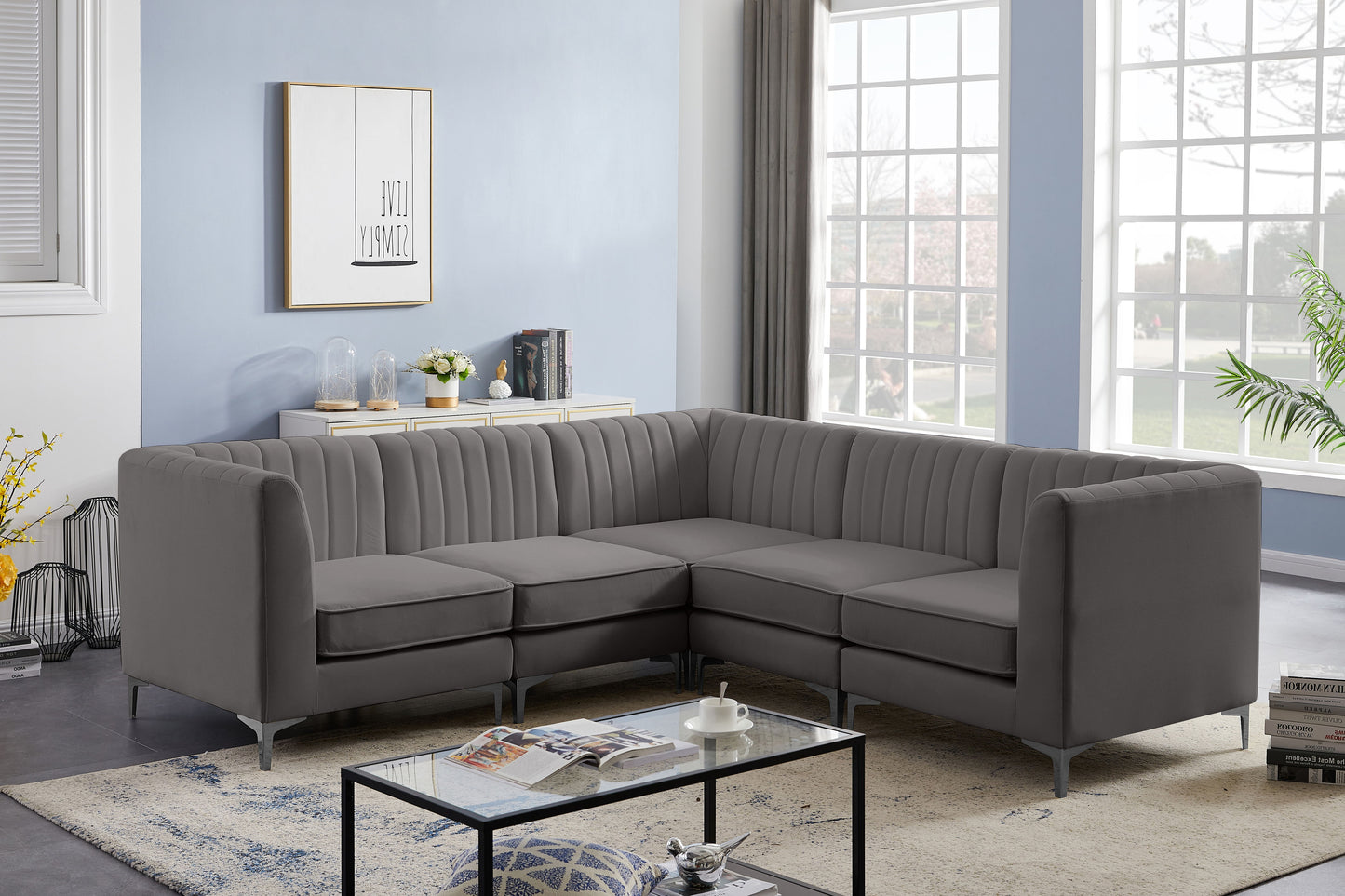 Alina - 5 Piece Modular Corner Sectional
