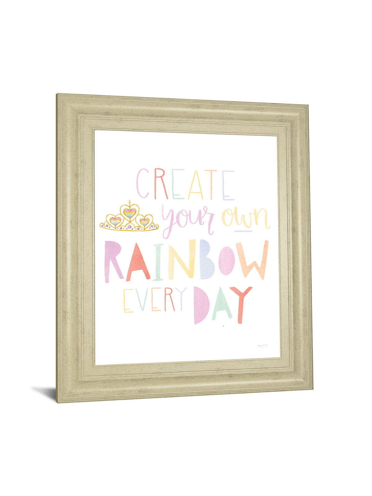 Lets Chase Rainbows III By Jenaya Jackson - Framed Print Wall Art - White