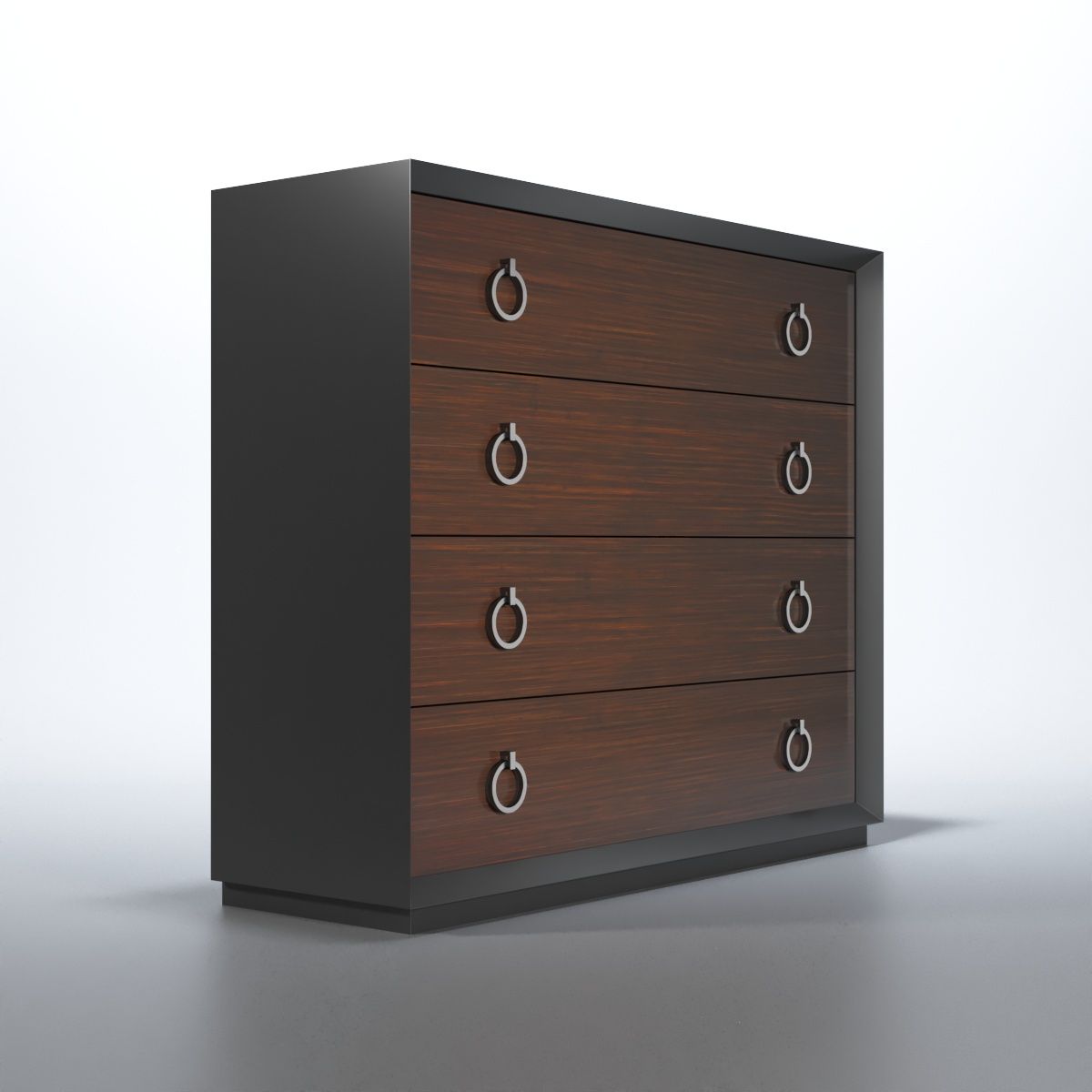 Emporio - Dresser - Black / Dark Brown