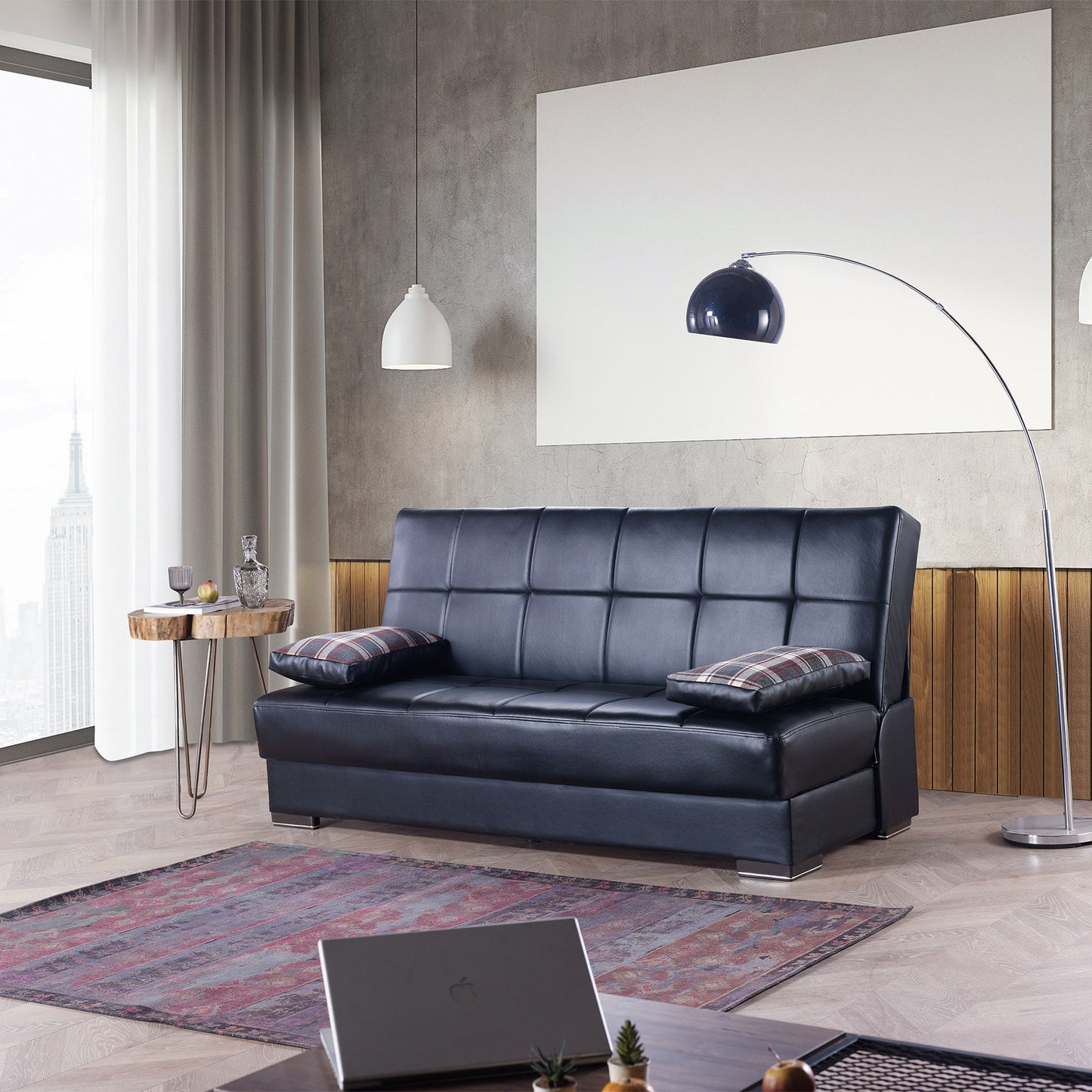 Ottomanson Soho - Upholstered Convertible Sofabed With Storage - PU