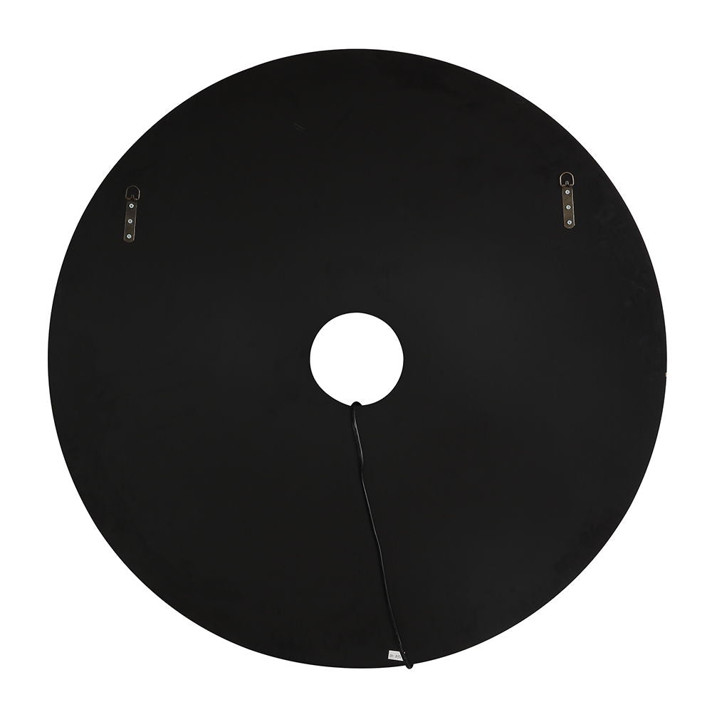 Nysa - 39" Accent Mirror With LED - Mirrored & Faux Crystals