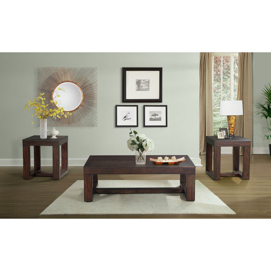 Hardy - 3 Piece Occasional Table Set, Coffee Table & Two End Tables - Cherry