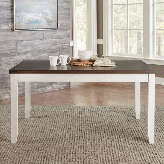 Brook Bay - Rectangular Table With Hidden Drawers - White