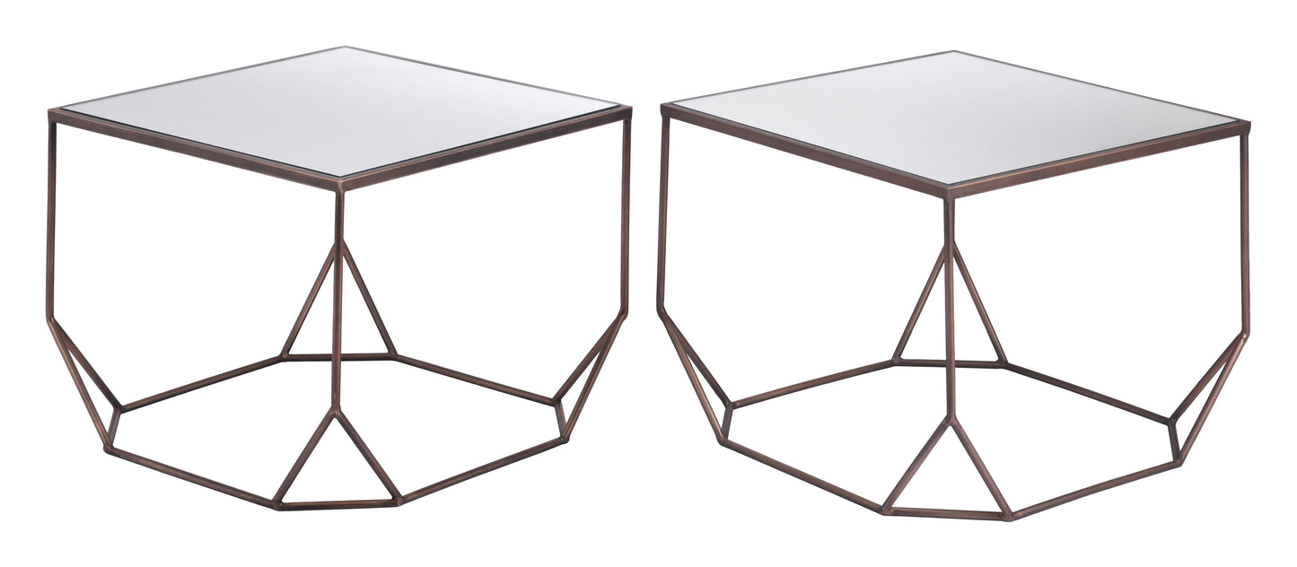 Arzon - Coffee Table Set - Bronze