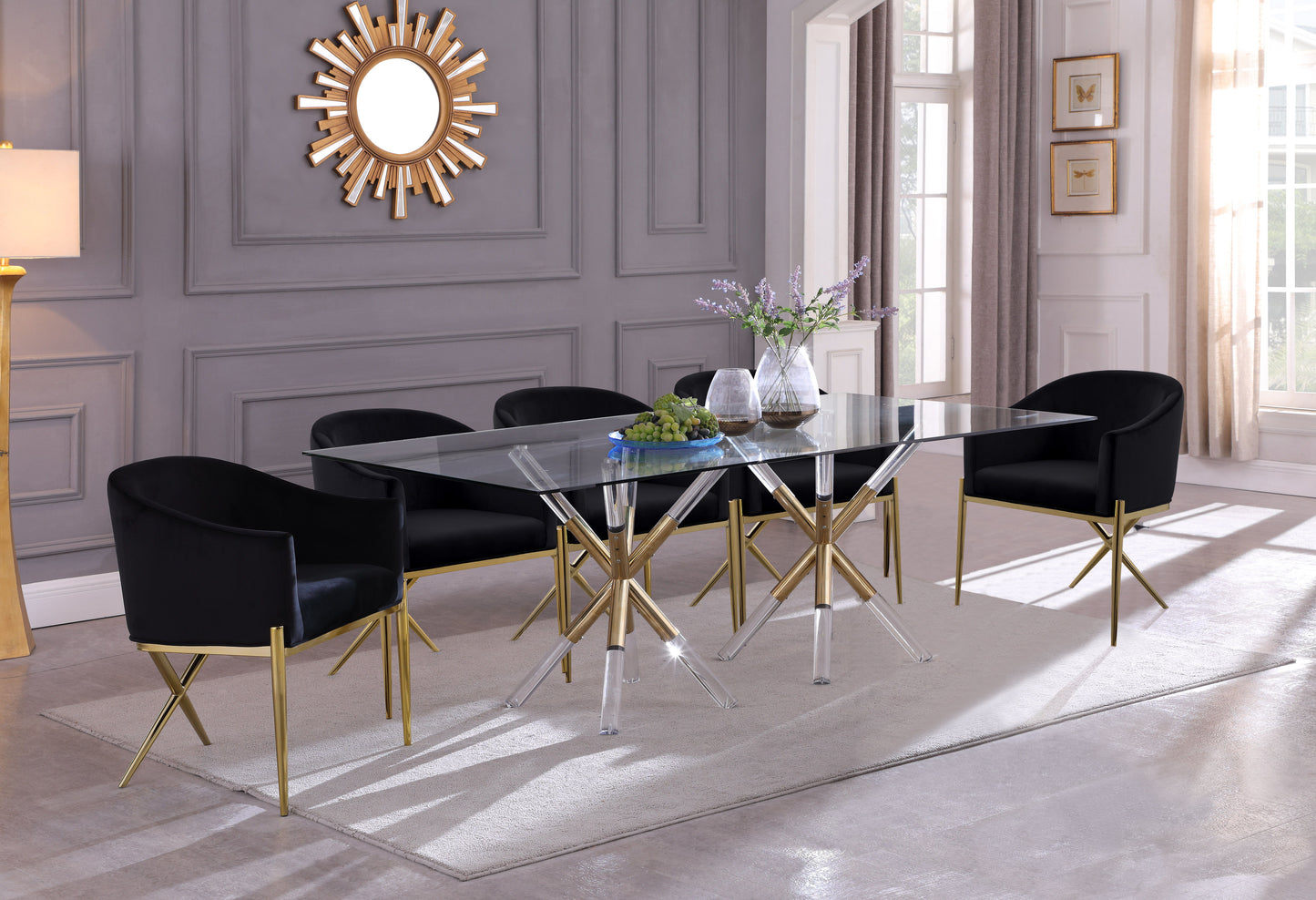 Mercury - Dining Table - Pearl Silver