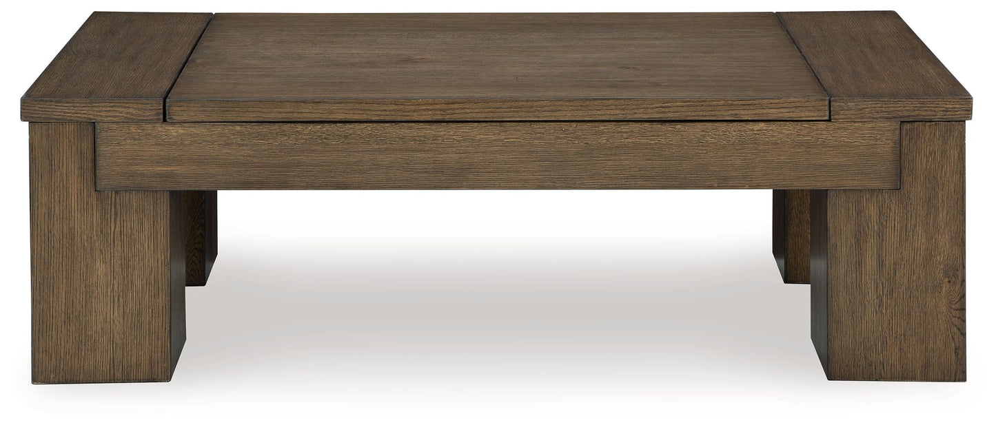 Rosswain - Warm Brown - Lift Top Cocktail Table