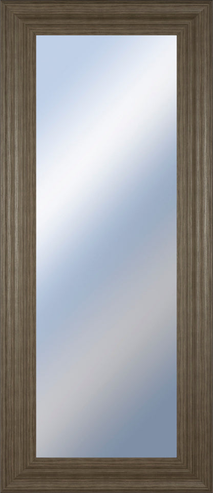 18x42 Decorative Framed Wall Mirror By Classy Art Promotional Mirror Frame #44 - Dark Brown