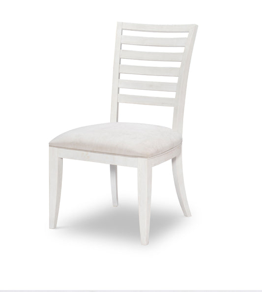 Edgewater Sand Dollar - Ladder Back Side Chair (Set of 2) - White