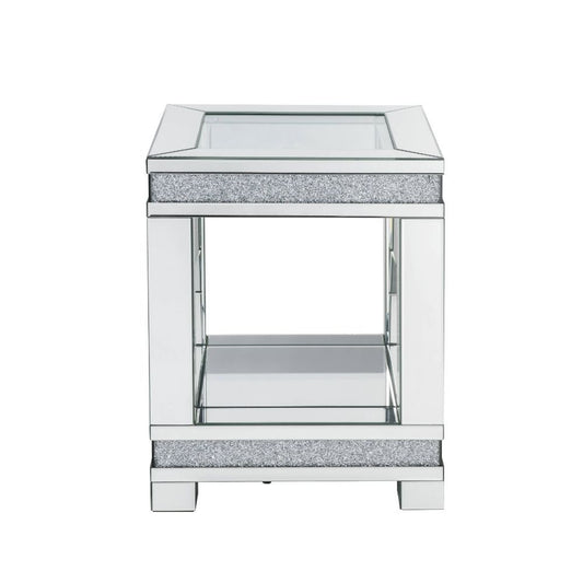 Noralie - End Table - Pearl Silver - Wood - 24"