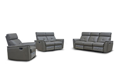 8501 - Sofa With 2 Manual Recliners