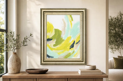 22x26 Tidal Vortex III By June Erica Vess - Yellow