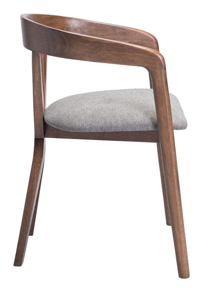 Cairo - Dining Chair - Dove Gray / Walnut